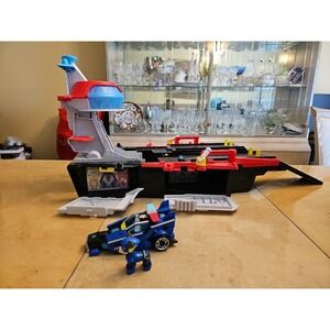 Paw Patrol: The Mighty Movie Aircraft Carrier HQ Launcher Transforms Tested Work